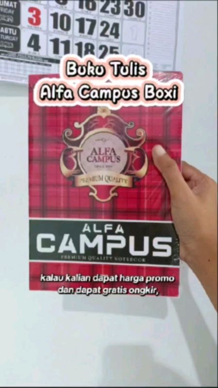 (Ready Stok)~Buku Tulis Alfa Campus #bukutulis #bukucampus #bukuanak #bukusekolah #bukualfacampus #SpillBawaBerkah #RacunShopee #ShopeeCOD
