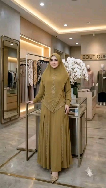 Gamis syari jumbo rempel kiri kanan mewah (syari big size)#gamispestakondangan🥰 #mumpungmasihstoc #Buruancekout😍😍