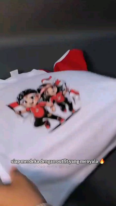Setelan Baju Anak Kemerdekaan Merah Putih Laki Laki & Perempuan Usia 1-12 Tahun