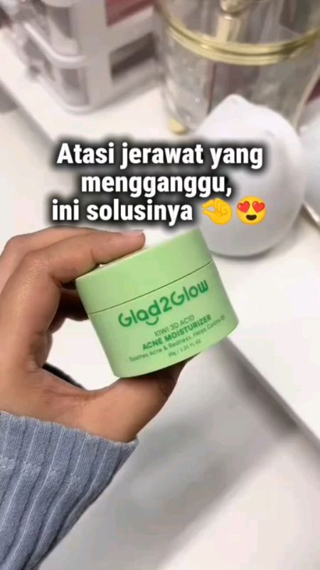 Solusi atasi jerawat #SpillRacunShopee #racunshopee #glad2glowkiwi3dacidacnemoisturizer #glad2glowkiwimoisturizer  #glad2glowacnemoisturizer