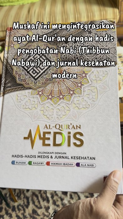 Mushaf dengan jurnal kesehatan #alquran #alquranterjemahan #AlQuranMedis #shoppeevideo #ShopeeReview #GratisOngkirRP #SpillBawaBerkah
