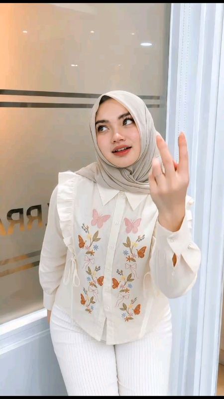 rekomendasi blouse wanita bordir bunga | KALUNA BLOUSE #kemeja #kemejawanita #blouse #blousemurah #RacunShopee #outfitideas #OOTDFashionShopee #fyp