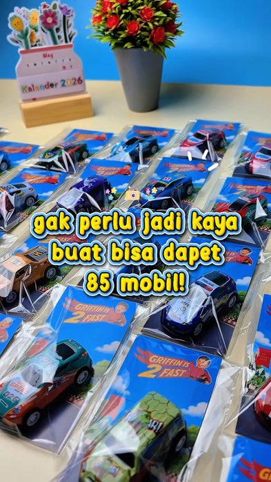gak perlu kaya untuk bisa beli mobil, karena harganya cuma 4rb an! #souvenir #ultahanak #hampersultah #souvenirultahanak