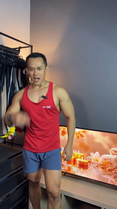 Singlet gym x olahraga pria