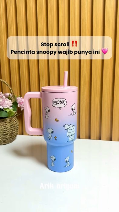#tumbler #tumbleraestethic #tumblersnoopy #tumblerstainless #tumblertahandingin #tumblertahampanasdingin #ShopeeLook #GratisOngkirRP0 #ShopeeCOD #fyp