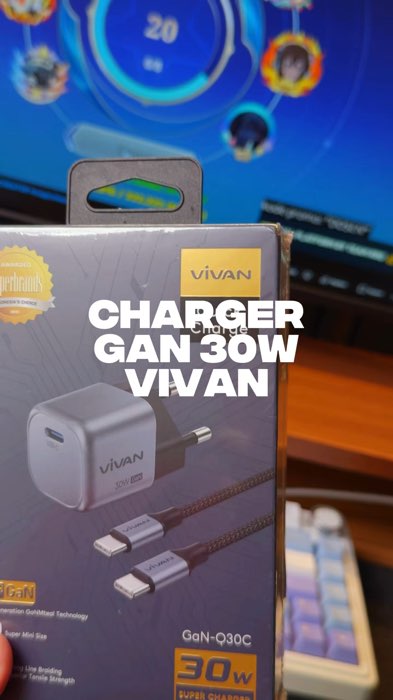 Charger vivan 30W GaN #charger #vivan #chargerhp
