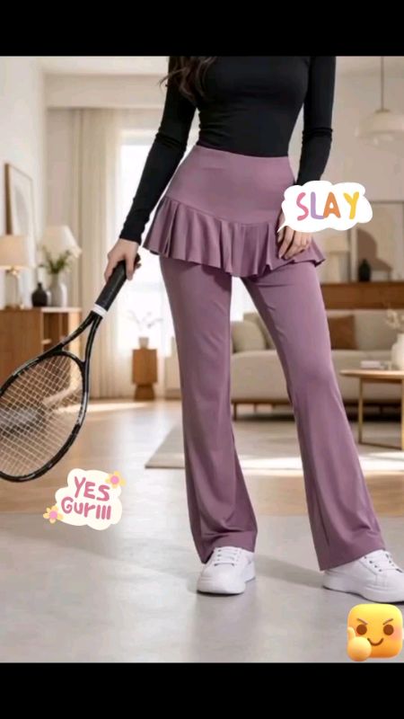 Celana Cutbray Legging Rok Rempel Olahraga Wanita🥰 #kekinianbanget #modiselegan #ShopeeLook #trendy #fashionshopeehaul #SpillRacunShopee #yukCO #fypシ