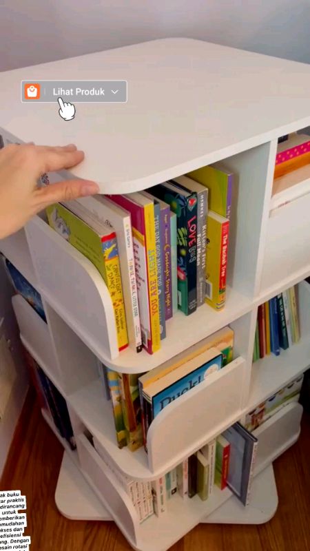 Rak Buku Putar Praktis #DiskonShopeeVideo #DiskonRacunShopee #promoshopee #ViralDiShopeeVideo #shopeevideo #SpillBawaBerkah #SpillRacunShopee