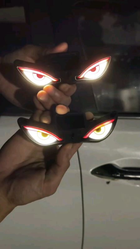 Lampu neon peringatan jendela mobil