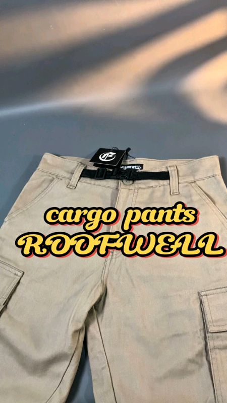 celana cargo dari roofwell#celanacargo #cargopants #outfitcowok #cargostyle #SpillRacunShopee #CashBack50Persen   #PromoNonStop #CODinApa #gratisongki