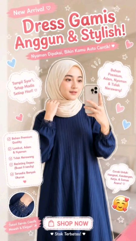 Dress gamis nobby #dresscantik #gamismurah #nobbyofficial #DiskonRacunShopee #GratisOngkirRP0 #ShopeeCOD #OOTDFashionShopee