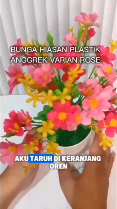 bunga hiasan plastik model anggrek #GakNyeselBeliIni #SpillRacunShopee  #RacunShopee  #ViralDiShopeeVideo #GratisOngkirRP0 #bungahias #bungaplastik