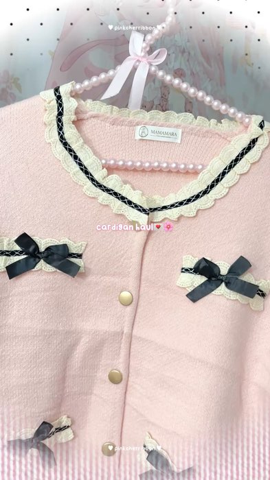 lucu semuaaa, lembut jugaaa #cardigan #cardiganlucu #coquette