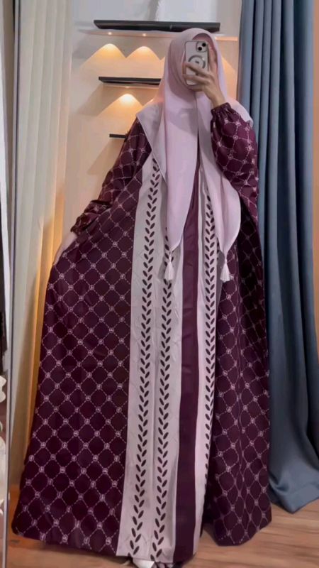 Kaftan madinah jumbo busui rayon premium burgundy#kaftanmadinah #kaftanrayonpremium #RacunShopee #ShopeeCOD #PromoNonStop
