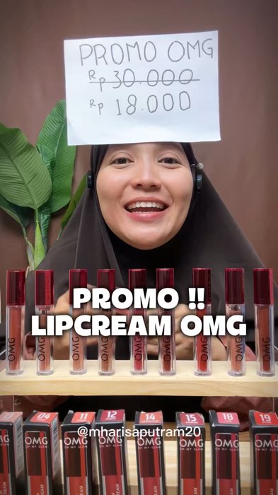Promo OMG #lipcream #lipcreammurah #lipcreamomg #ShopeeCOD #shopeevideo #GratisOngkirRP0 #ViralDiShopeeVideo