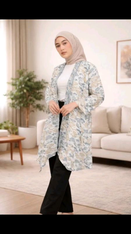 LONG CARDI MOTIF BATIK #affiliatemarketing #dapurbuzzer #RacunShopee #fyappppppppppppp
