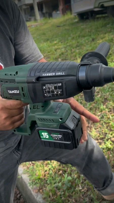 TANZU Bor Palu Lithium Berkualitas Tinggi & Bertenaga Tinggi #RacunShopee  #RacunShopeeCheck #rotaryhammer #borpalu #rotaryhammer3fungsi #hammerdrill
