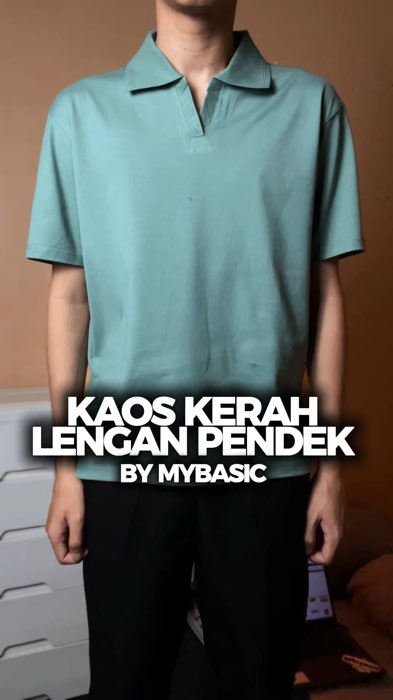 Kaos Kerah V Lengan Pendek #RacunShopee #shopeeviral #outifcowok #outiftideas