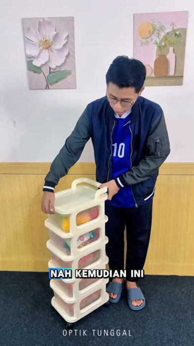 Troli Laci Portabel Mudah Dipindah, Bisa Diletakkan di Sudut Ruangan Mana Saja#TroliLaciKamarTidur #OrganizerKamar #BarangPribadi