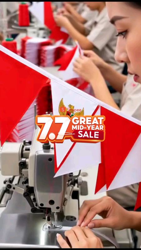 Bendera segitiga merah putih lambang Garuda obral murah #bendera #benderasegitiga #benderaindonesia #agustus #merdeka #fyp