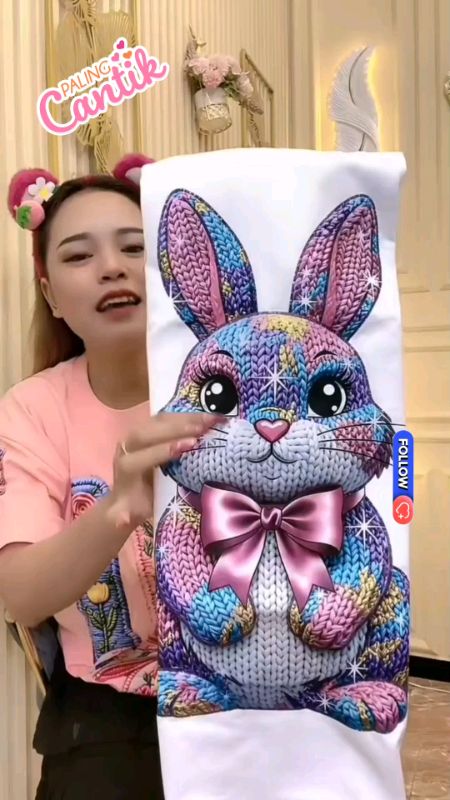 Kaos Digital Printing Motif Bunny Love Charm Lucu#kaosdigitalprinting #racunshopeevideo #racunshopeecheeck #racunshope
