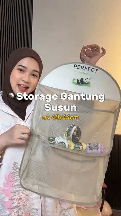 PROMO Tas Penyimpanan Gantung. #storagebaggantung #storagebagpakaian #penyimpanangantung