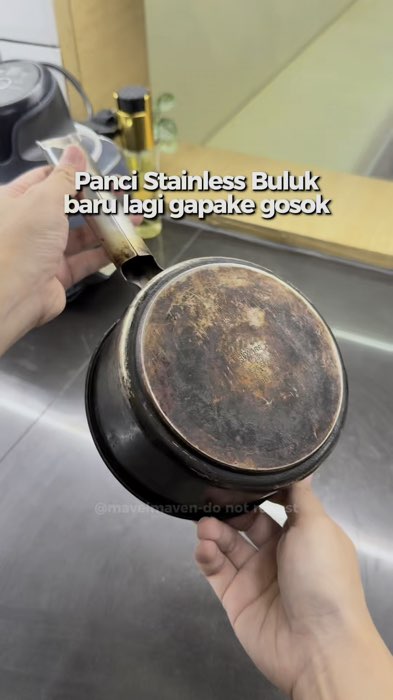 #pancistainless #wajanstainless #wajanstainlessteel #stainlesssteel #pembersihwajangosong #pembersihwajan #perlengkapandapur #dapur #bersih #pembersih