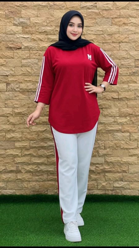 setelan merah putih #OOTDFashionShopee #promoshopee #DiskonShopeeVideo #PromoNonStop