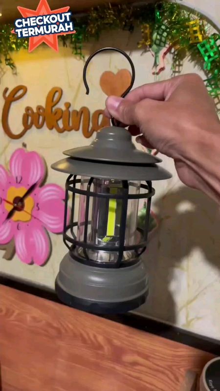 ￼Paus Biru - Lampu Camping Lentera LED Baterai Light Tenda Camping LED Emergency#shopeevideoviral
