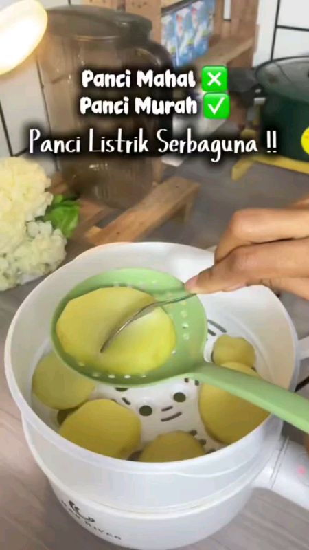 HAN RIVER Medan Panci Listrik Serbaguna 2L Panci Listrik 650W Ada Kapal Uap#RacunShopee #SpillBawaBerkah