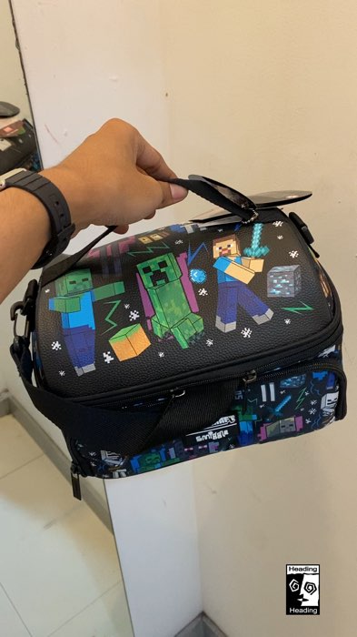 smiggle minecraft dual lunchbag #RacunShopee#SpillRacunShopee#ShopeeLook#DiskonRacunShopee#ViralDiShopeeVideo#ShopeeFashionHaul #ShopeeBeautyHaul