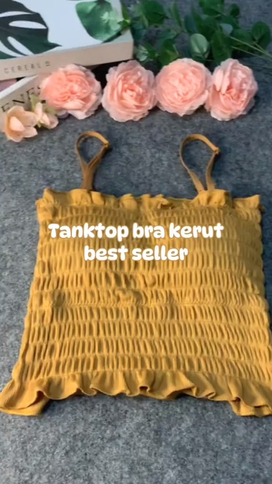 Udah restock lagi nih Tanktop bra kerut super kece yang wajib dicheckout 😍❤️‍🔥🔥 #RacunShopee #RacunShopeeCheck #restock #tanktop #tanktopmurah