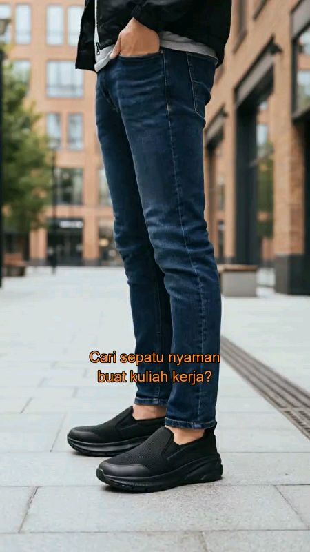 KAVILAZ True Style Yourself Slip On Pria Wanita Sepatu Casual Tapak Lentur Anti Slip Kuliah Kerja #RacunShopee #SpillRacunShopee #ShopeeLook #ShopeeFa