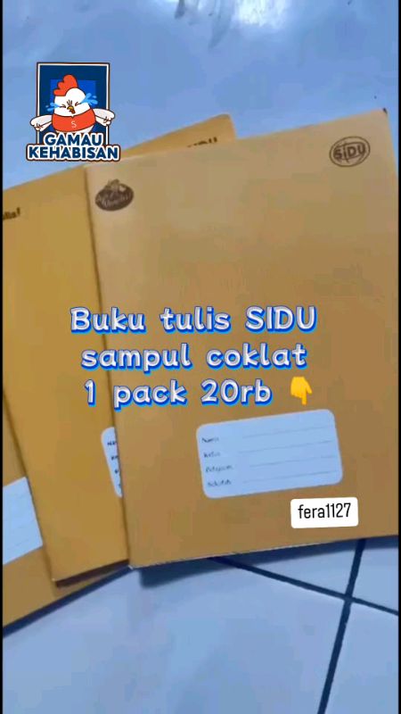 Buku Tulis Sidu Sampul Coklat Isi 40Lbr per pack isi 10 buku #bukusidu #bukusidusampulcoklat #bukusidumurah