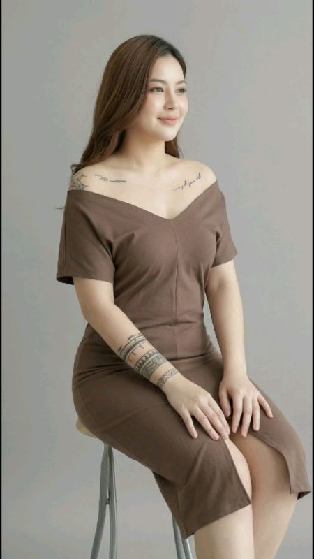 Midi Dress batwing #RacunShopee #SpillRacunShopee