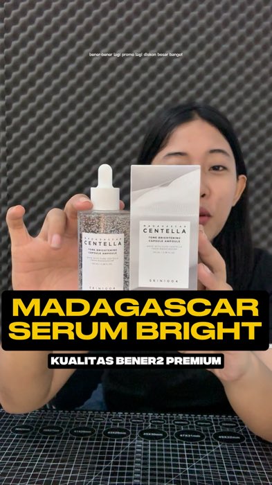 Dipakai sehari 3X untuk hasil yang lebih maksimal bisa banget🥰 #centellamadagascar #skin1004 #tonebrighteningserum #GratisOngkirRP0 #ShopeeCOD