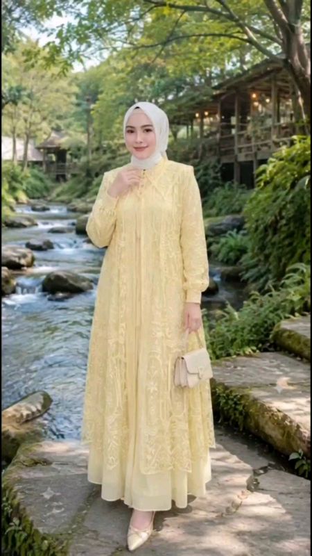 Ready baju gamis kebaya doibel layer.sangat mewah dan elegan.cakep banget.edisi terbaru.yuk guys co.lagi promo#bismilahfypシ #shallualannabimuhammad #f