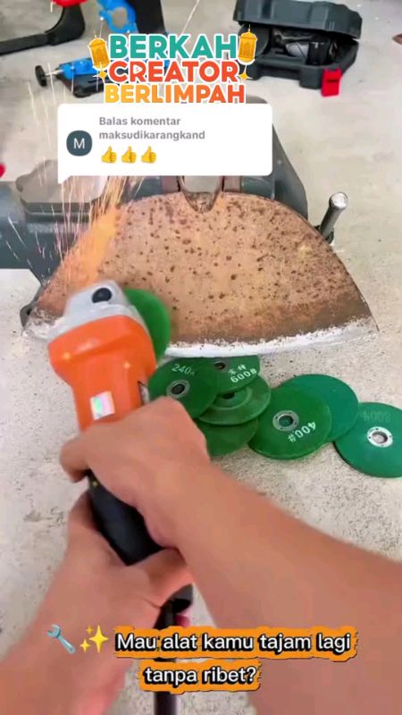 mata gerinda asah hijau #shopeevideofeed #ShopeeReview #shopeeterkini #shopeevideo #RacunShopee #matagerinda
