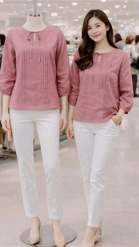 Atasan blouse wanita gaya korea bahan rayon twill #atasanwanita #atasanblousewanita #atasanwanitakekinian