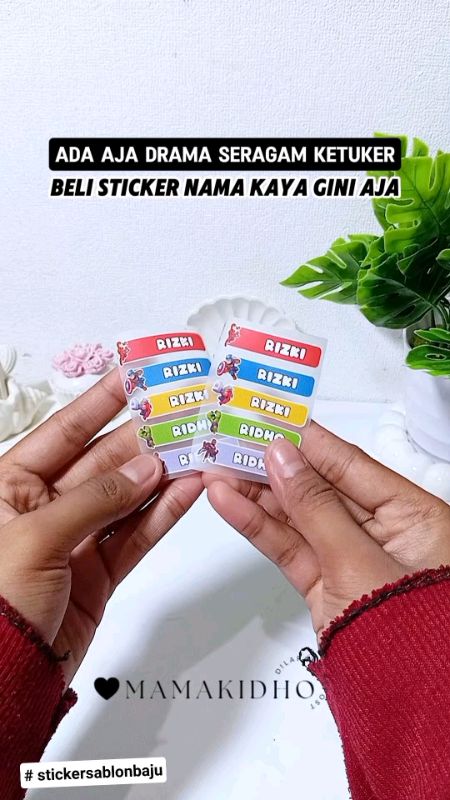 Sticker Sablon Baju #stickersablonbaju #produkbermanfaat #stickernamaanak #RacunShopee #GratisOngkirRP0 #Diskon50Persen #TermurahDiShopee #ShopeeLook