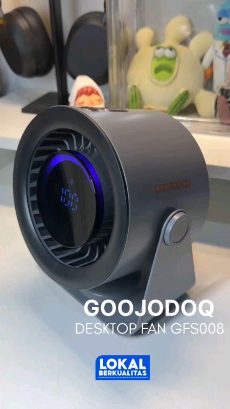 Kipas angin meja/dinding portable dari goojodoq gfs008, anginnya kenceng🥶 #goojodoq #kipasportable #shopeevideo #ShopeeCOD #GratisOngkirRP0