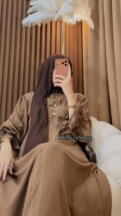 Nisyaa abaya series Rayya 🤎🤎🤎 #abayalebaran #abayakekinian #abayacantik
