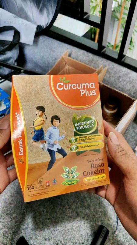 Curcuma plus susu bubuk nafsu makan anak
