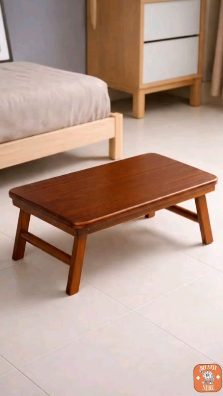 Meja lipat kayu minimalis, kuat & estetik ✨ Cocok untuk kamar kos! Yuk checkout sekarang 🛒 #RacunShopeeCheck #RacunShopee #ShopeeCOD #mejalipat