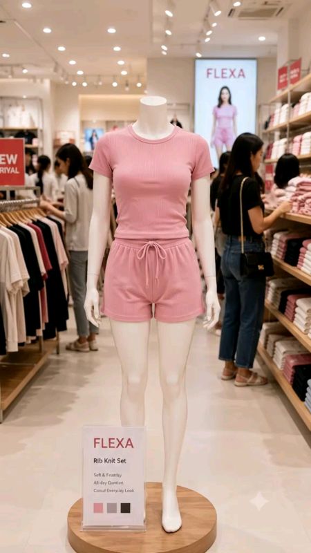 One Set Rib Knitt | Basic Setelan Wanita Flexa#RacunShopee#DiskonRacunShopee#ViralDiShopeeVideo#onesetribknit#setelanwanitakekinian #ShopeeFashionHaul