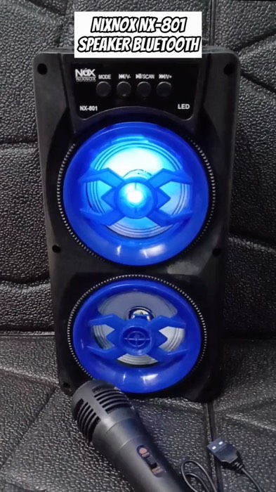 Speaker Bluetooth Nixnox Nx-801 Free Mic Kabel Suara Fullbass #speaker #speakerbluetooth #speakerportable #speakerkaraoke #speakermurah