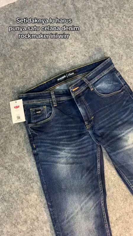 celana denim rockmaker #celanadenim #celanadenimpria #denim #rockmaker
