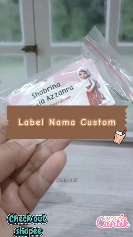 Label nama custom cantik banget#RacunShopee#GratisOngkirRP0#RacunShopeeCheck#labelnama#labelcustommurah#stickernamaanak#stickernama