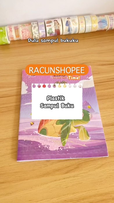 Sampul buku tulis ✌🏼 #plastiksampulbuku #plastikbungkusbuku #pembungkusbuku #RacunShopee