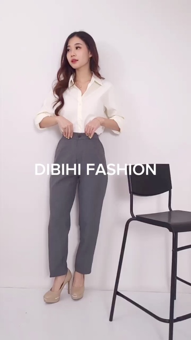 Celana Wanita Pinggat Karet Sisi Belakang #celanawanita #celanakulot #celanakerjawanita #fyp #shopeevideo